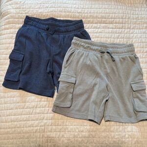 NWOT Set of 2 Wonder Nation Blue and Gray Cargo Shorts